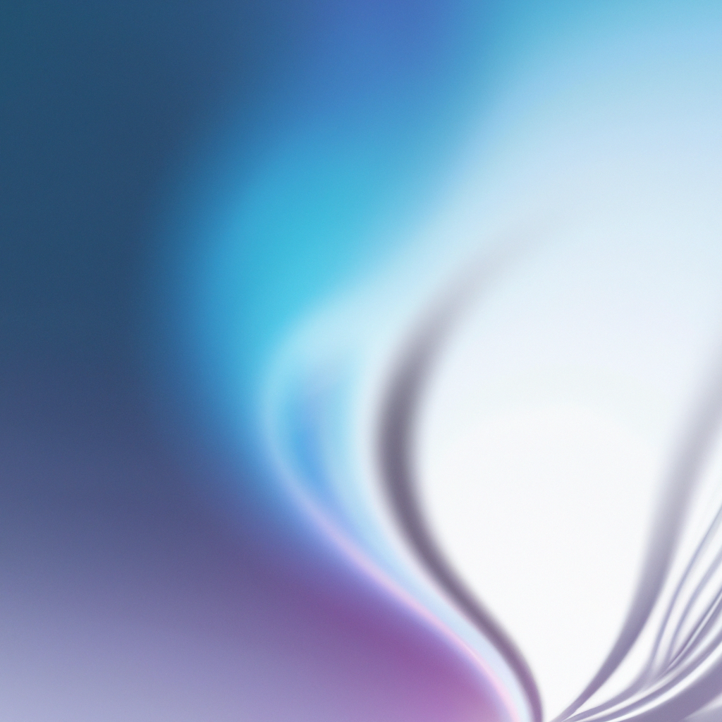 Arrière-plan abstrait bleu-violet avec reflets verrés et bokeh pour la section FAQ de Lingua Clair